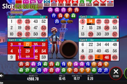 Skärmdump5. Arabian Bingo slot