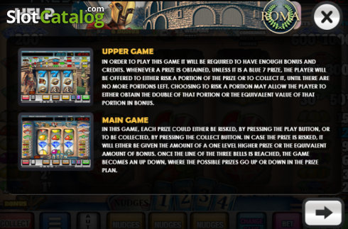 Captura de tela5. Roma (MGA Games) slot