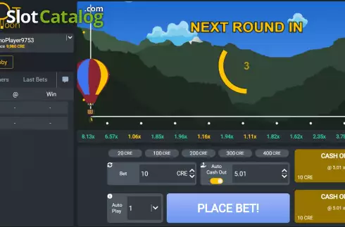 Game screen 2. Hot Balloon slot