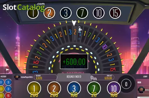 Win screen 2. Neon City Wheel slot