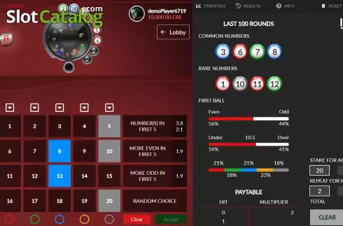 Bildschirm3. Lucky 8 (Macaw Gaming) slot