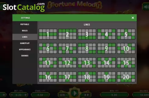 Bildschirm9. Fortune Melody slot