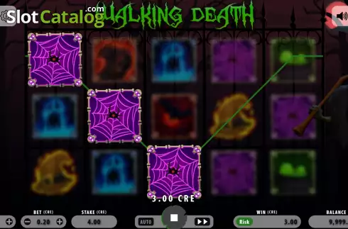 Win screen. Walking death (Macaw Gaming) slot