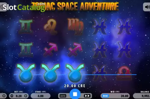 Ekran4. Zodiac Space Adventure yuvası
