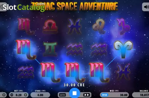 Ekran5. Zodiac Space Adventure yuvası