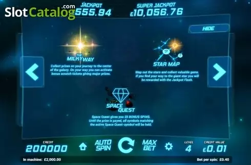 Bildschirm3. Space Gems (Magnet Gaming) slot