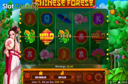 Win 3. Chinese Forest slot