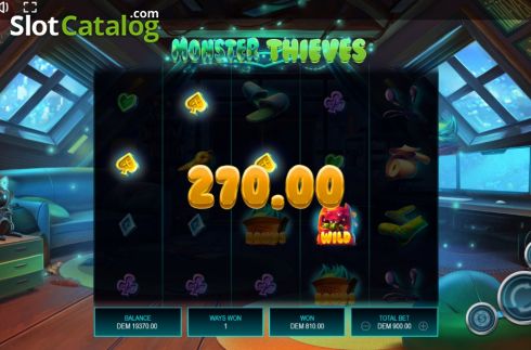 Win Screen 2. Monster Thieves slot