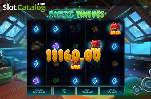 Win Screen 4. Monster Thieves slot