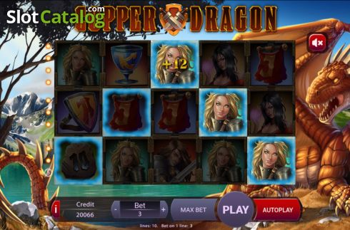 Win screen 3. Copper Dragon slot