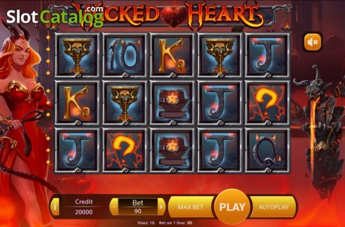 Bildschirm2. Wicked Heart slot