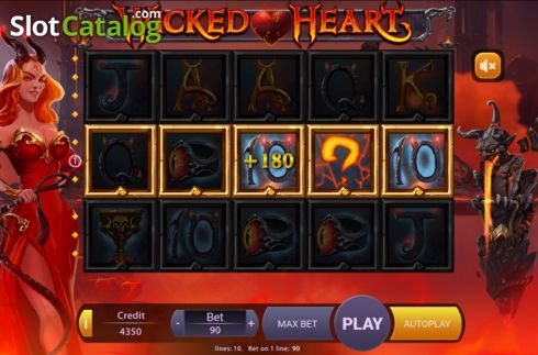 Win screen. Wicked Heart slot