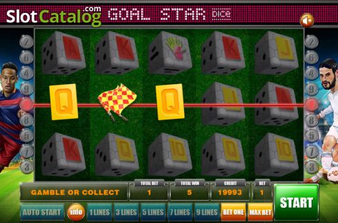 Ecran5. Goal Star Dice slot