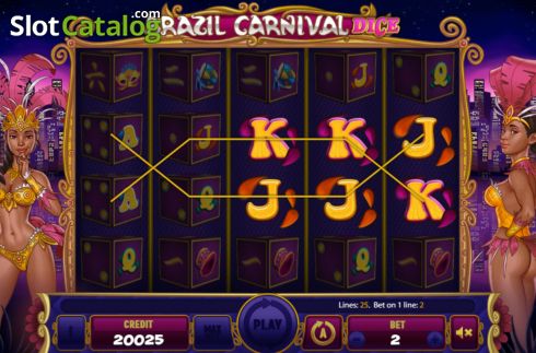 Win screen 2. Brazil Carnival Dice slot