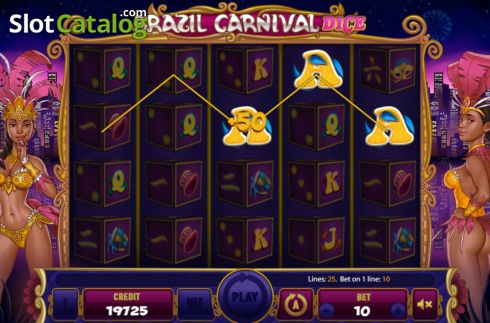Win screen 3. Brazil Carnival Dice slot