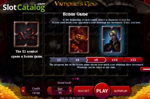 Bildschirm9. Vampires Gold slot