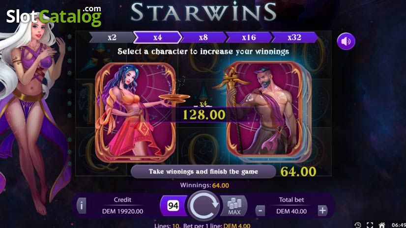 Gameplay della slot video Starwins