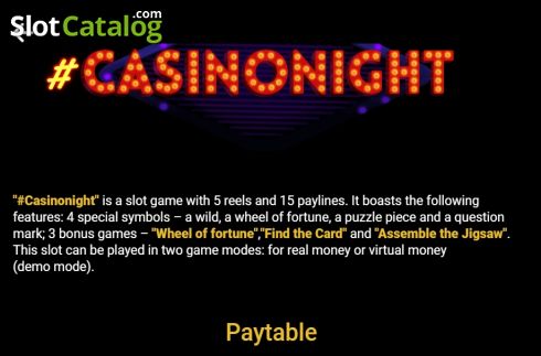 Ekran5. Casinonight yuvası