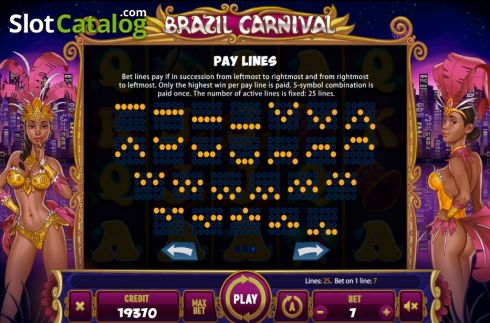 Écran8. Brazil Carnival Machine à sous