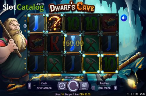 Win screen 3. Dwarfs Cave slot