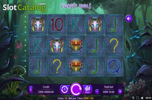 Reel screen. Forest Idols (Mancala Gaming) slot