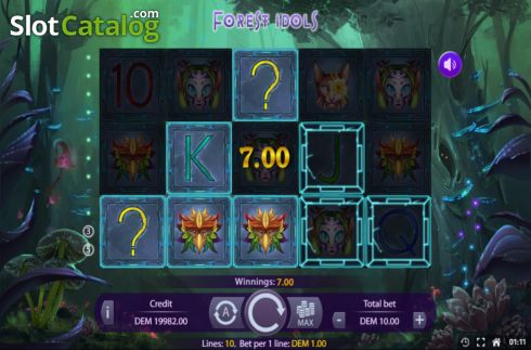 Win screen 2. Forest Idols (Mancala Gaming) slot