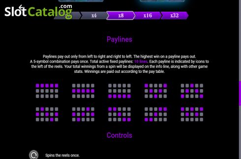Paylines screen. Forest Idols (Mancala Gaming) slot