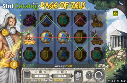 Bildschirm3. Rage of Zeus slot