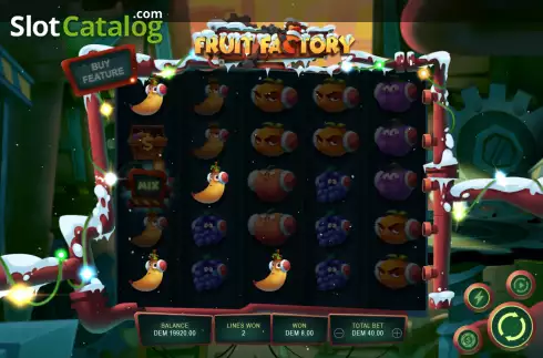 Win screen. Fruit Factory slot
