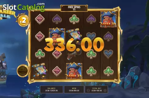Free Spins Win Screen 3. Buccaneer Royale slot