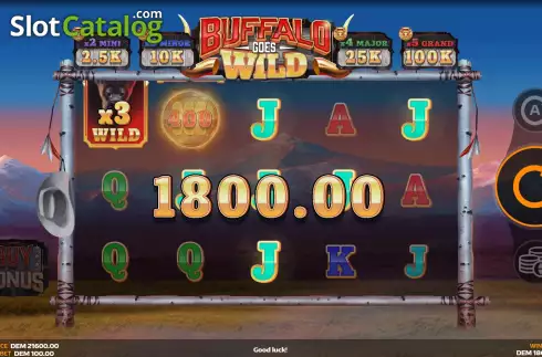 Bildschirm4. Buffalo Goes Wild slot