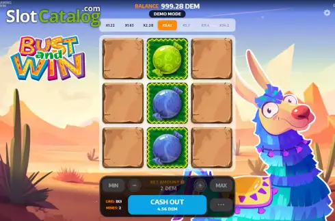 Game screen 2. Bust and Win slot