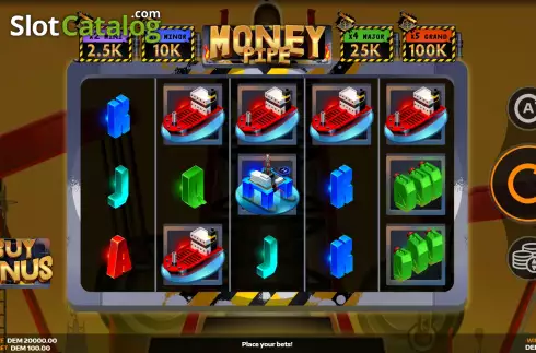 Game Screen. Money Pipe (Mancala Gaming) slot