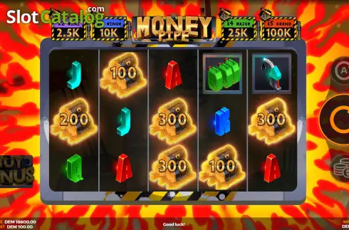 Bonus Game Win Screen. Money Pipe (Mancala Gaming) slot
