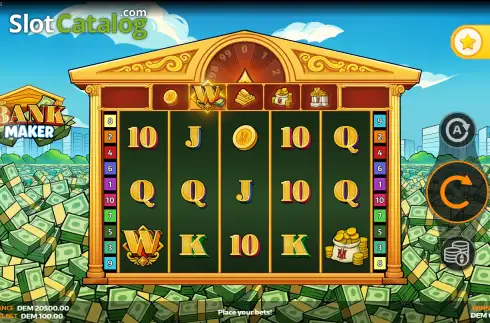 Skärmdump2. Bank Maker slot
