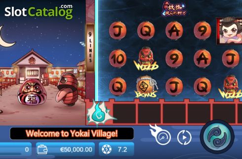 Reel Screen. Monster Village slot