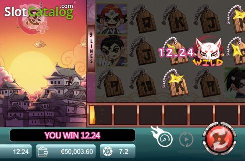 Win screen 2. Ninja Master (Manna Play) slot