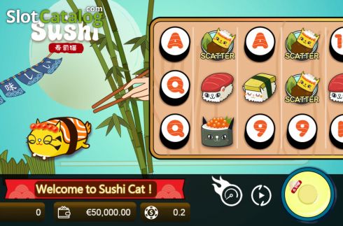 Bildschirm2. Cat Sushi slot