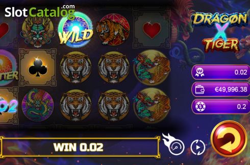 Win screen 3. Dragon X Tiger slot