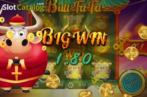 Big Win Screen. Bull Fa Fa slot