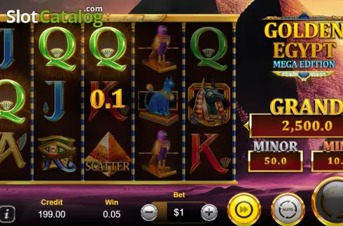 Win screen 2. Golden Egypt Mega Edition slot