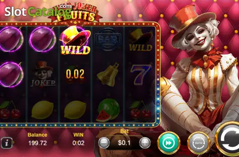 Win screen. Wild Joker Fruits slot