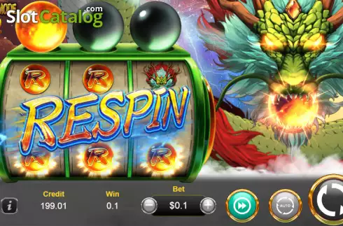 Win Respin screen. True Dragon slot
