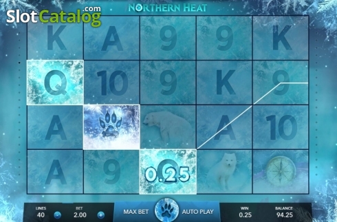 Win Screen. Northern Heat slot