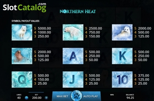 Captura de tela4. Northern Heat slot