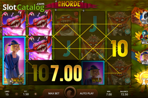 Win Screen 2. Red Horde slot