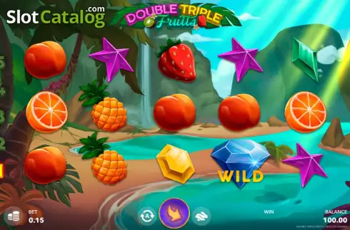 Game screen. Double Triple Fruits slot
