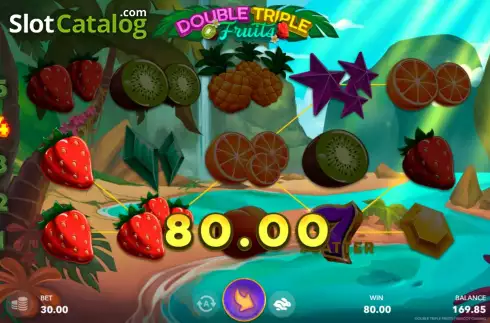 Win screen 2. Double Triple Fruits slot