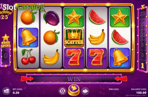 Bildschirm2. Fruit Machine x25 slot
