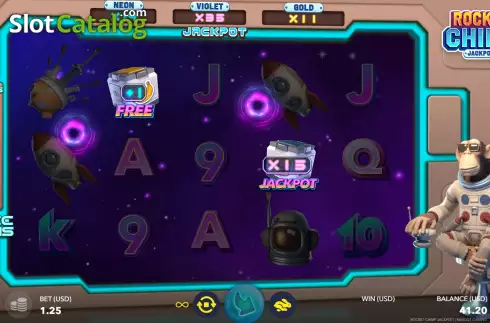 Bildschirm8. Rocket Chimp Jackpot slot